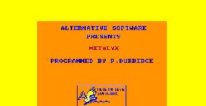 Metalyx | Manual Juego : Spectrum & Amstrad | Alternative Software