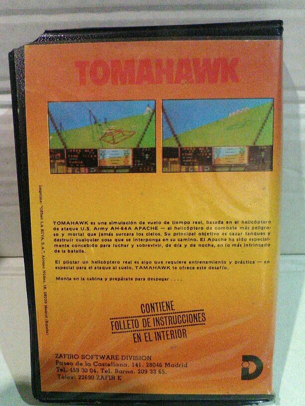 Tomahawk - ZX Spectrum (estuche) Zafiro