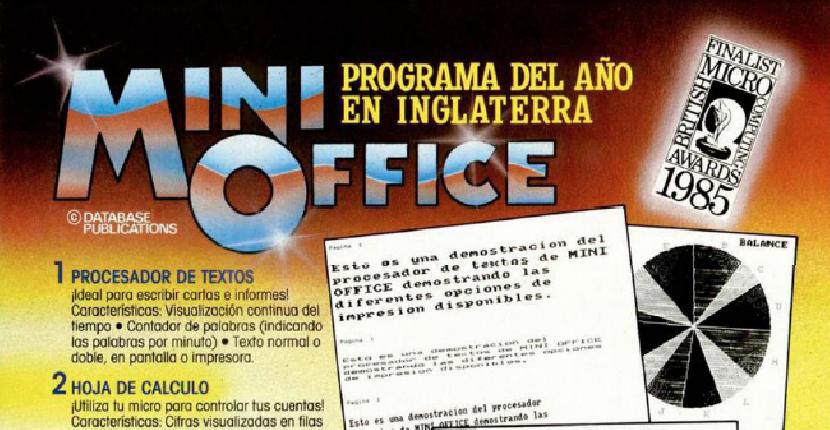 Mini Office | Noticia : Programa del año en Inglaterra · 1985