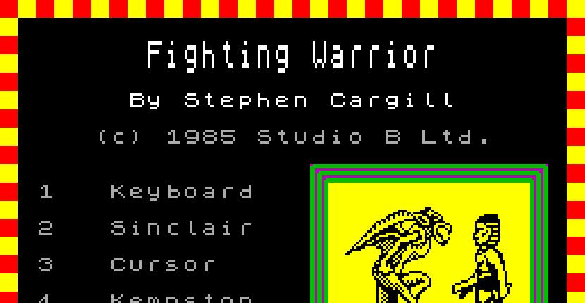Fighting Warrior - ZX Spectrum de Melbourne House (1985)