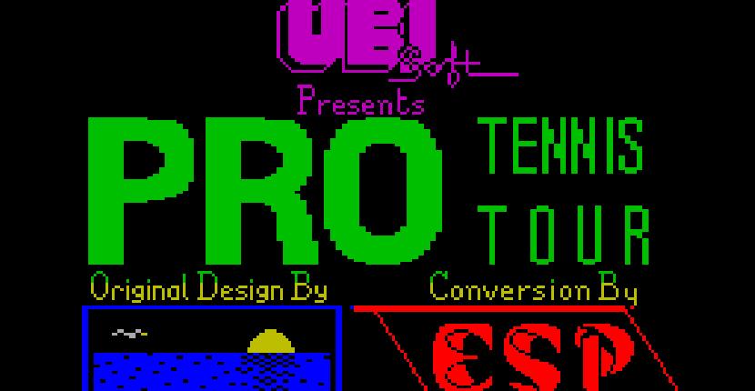 Pro Tennis Tour - ZX Spectrum de UBI Soft (1990)