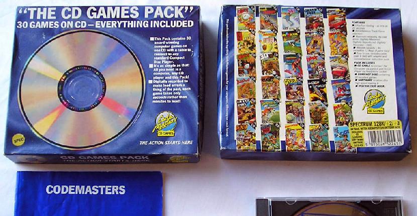 The CD Games Pack - ZX Spectrum de CodeMasters (1990)