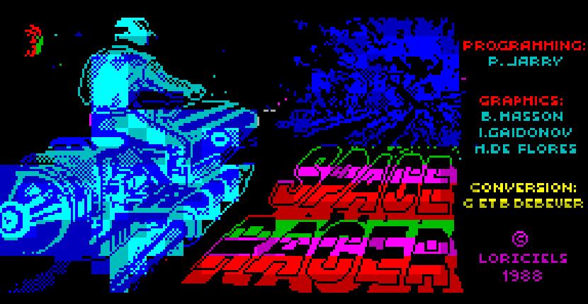 Space Racer - ZX Spectrum de Loriciels (1988)
