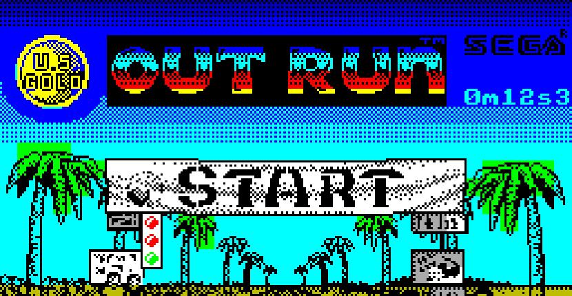 Out Run - ZX Spectrum de US Gold (1987)