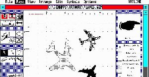 GEM Draw - PC MS-DOS de Digital Research (1985)