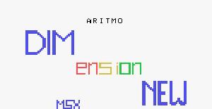 Aritmo - MSX de DIMensionNEW (1985)